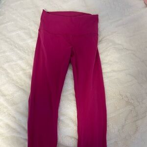 Raspberry pink Lululemon leggings